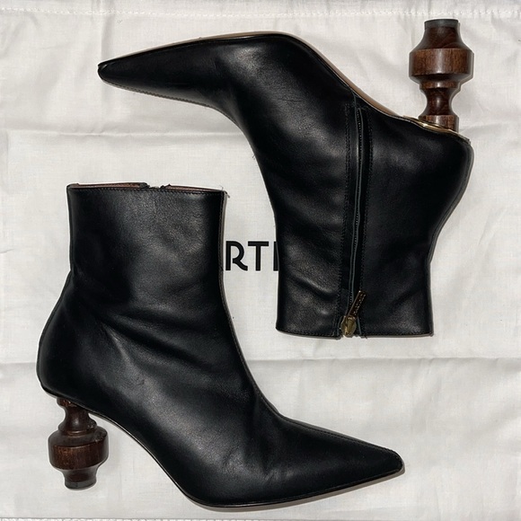 Souliers Martinez Viernes Leather Ankle Boots - Picture 3 of 12